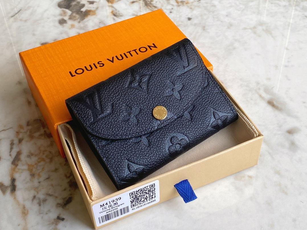 

High Quality Louis Vuitton Luxurys Designers Wallets Purse Bag Fashion Short Victorine Wallet Embossed Monograms Classic Pallas Card Holder Zippy Coin Purses, A+