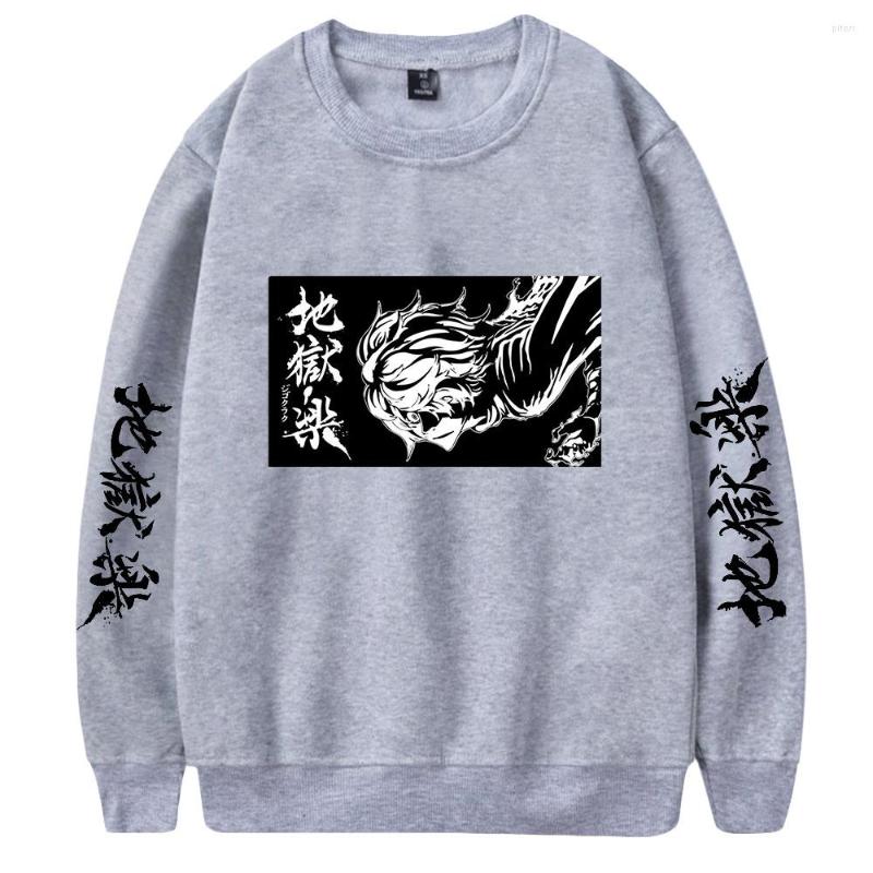 

Men's Hoodies Hell's Paradise Anime Sweatshirt 2022 Fashion Men Crewneck Pullover Autumn Winter Sportswear Oversized, Wp08978-white