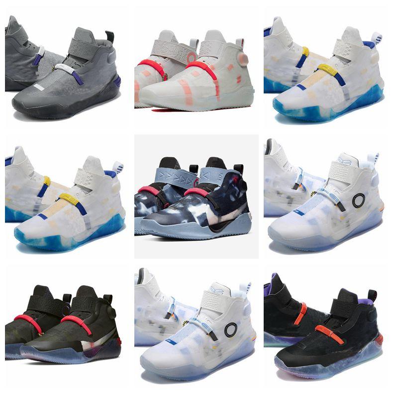 

Luxury Kids Basketball Shoes Breathable top quality Toddler FastFit Black Mamba NXT Vast Grey FF Queen Blue Hero Off Noir Clear Infants HIu, Shoes box