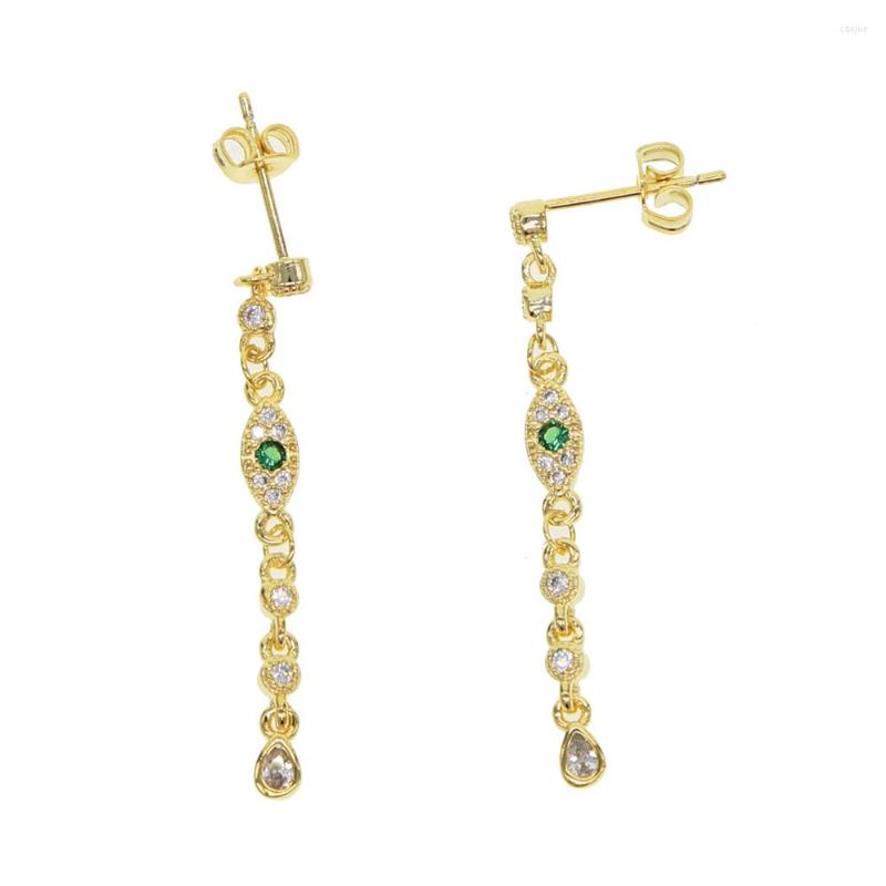 

Stud Earrings Korean Version Of Jewelry Tassel Fashion Gold Long Chain Metal EYE Wholesale Statement