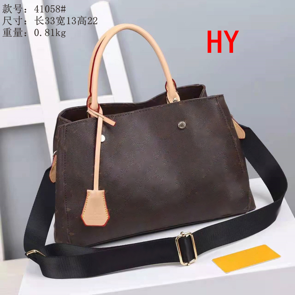 

Luxury Tote Shoulder Bag Purse Designer Handbag Messager Bags Brand Crossbody Totes pu leather #41058 Womens Fashion OLD Flower SIZE 33CM Totes BLACK, Dust bag