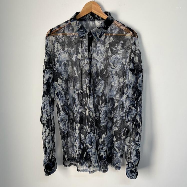 

Men's Casual Shirts Bn1950 Fashion Men's 2022 Runway Luxury European Design Party Style Clothing, Black