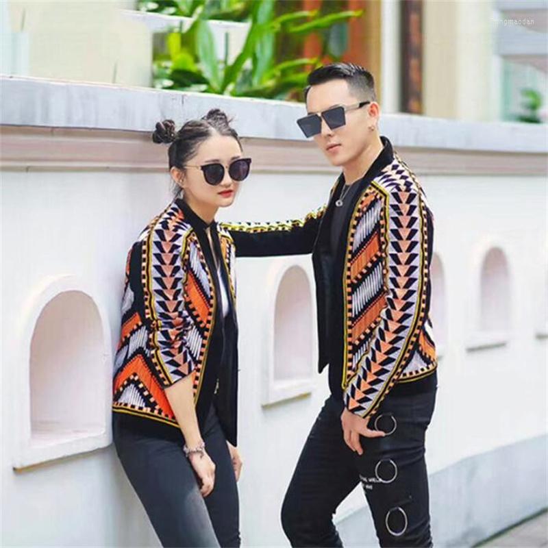 

Men' Suits Spring Blazers Mens Suit Women Jackets Autumn Net Red Heavy Industry Embroidery Slim Night Performance Dress Western Style, Multi