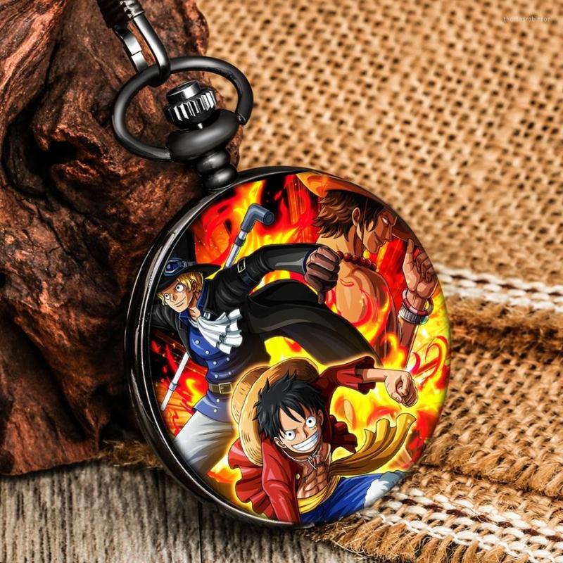 

Pocket Watches Cartoon Anime Printing Watch Children Quartz Simple Chain Clock Collectibles Gifts For Kids Friends Fans, 03