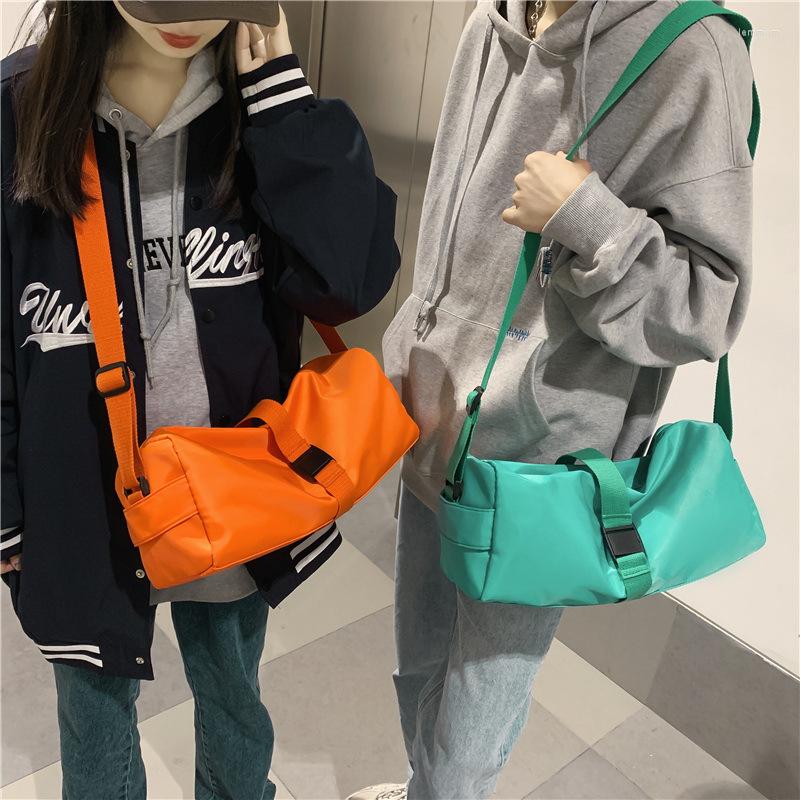 

Evening Bags 2022 Fashion Colour Shoulder Bag Simple Cross Body Handbags Women Nylon Solid Crossbody For Men And Bolsa Feminina, Yellow