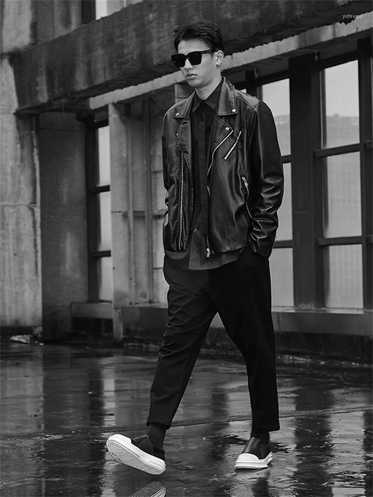 

Men' Pants Men' Leisure Spring And Autumn Urban Youth Fashion Trend With Hong Kong Wind Large Size, Black