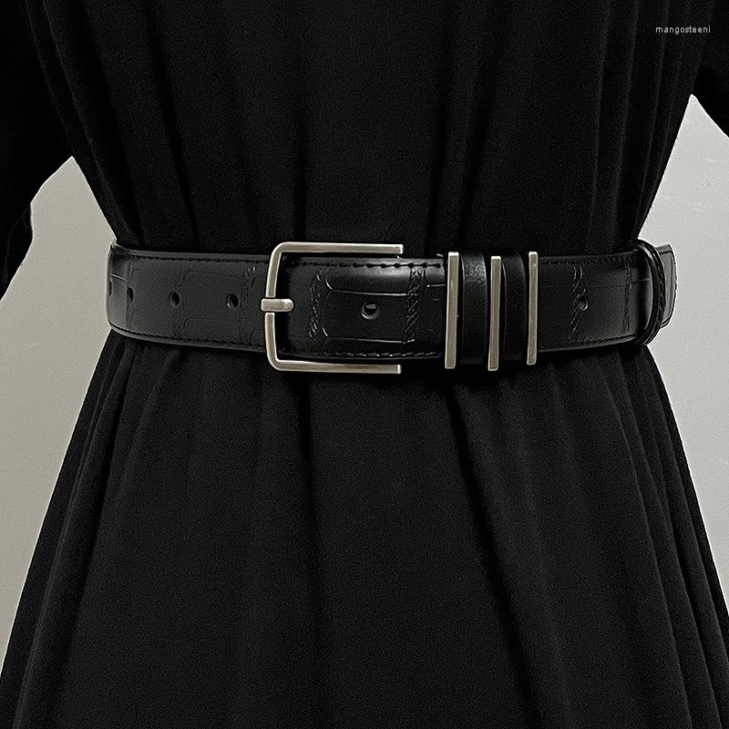 

Belts Luxury Designer Jean Strap Belt Brand Genuine Cow Leather For Women Fashion Adjustable Dress Cowhide Waistband, Green