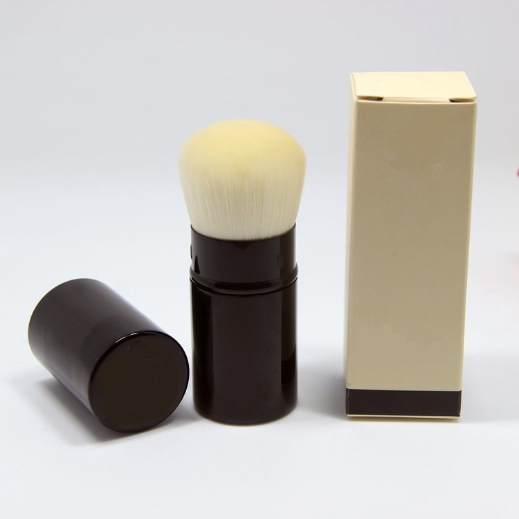 

Single Retractable Makeup Brushes Soft Hair Metal Tube Brush with Color Box