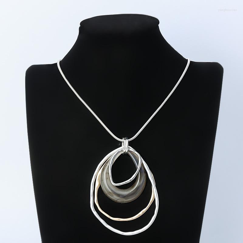 

Pendant Necklaces Trend Neck Chokers Circles Collar Necklace Vintage Suspension Pendientes Korean Unusual Thing Body Jewelry For Women