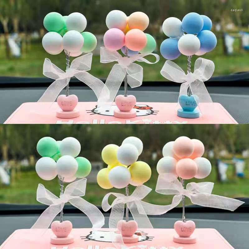 

Interior Decorations Creative Car Balloon Cute Dashboard Clay Non-shaking Base