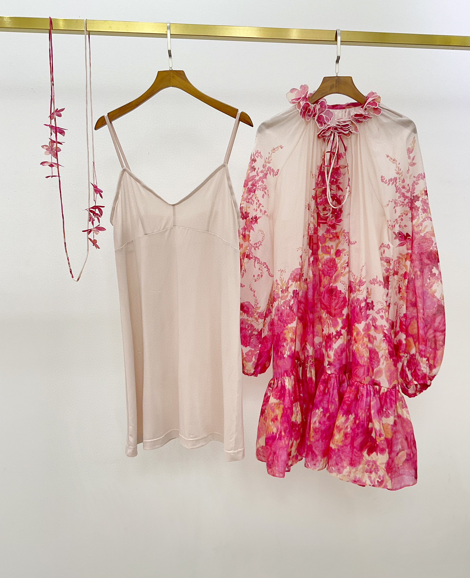 

Runway dresses Australian designer designed ZIM silk cotton printed dress, Multi