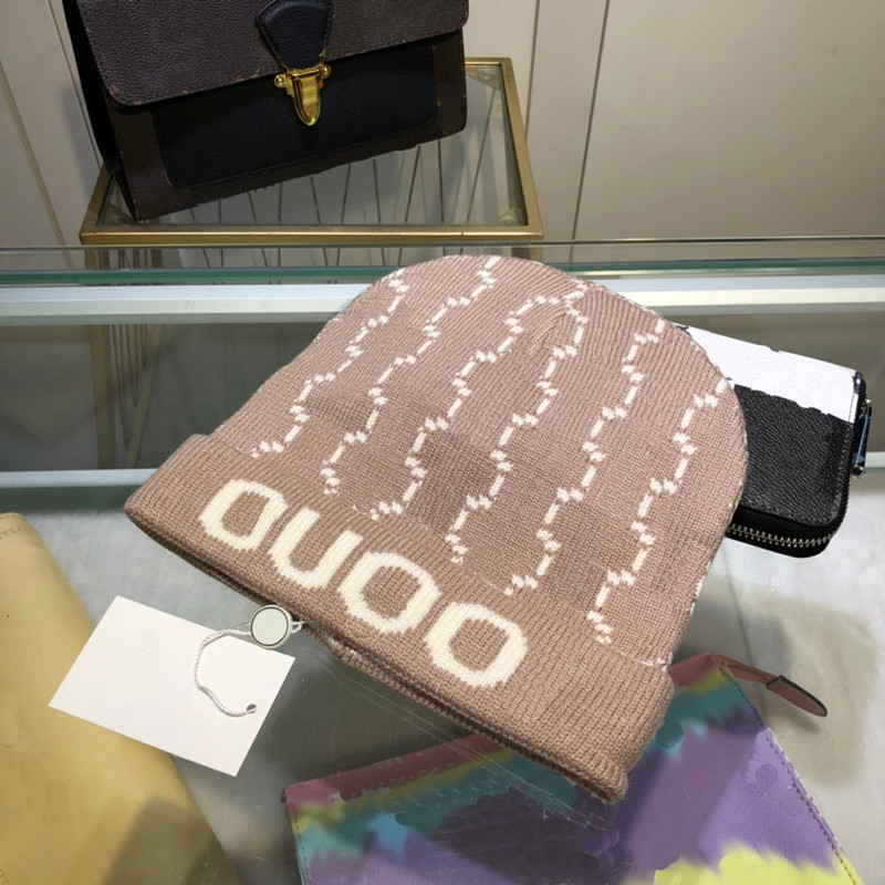 

Luxury beanies designer Winter Bean men and women Fashion design knit hats fall woolen cap letter jacquard unisex warm skull hat, 08