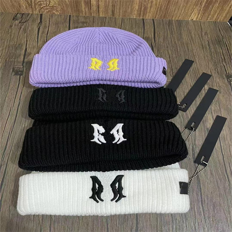 

2022 HH6 Knitted Hat Designer Beanie Cap Mens Womens Fitted Hats Unisex Cashmere Letters Casual Skull Caps Outdoor Fashion 17 Colors