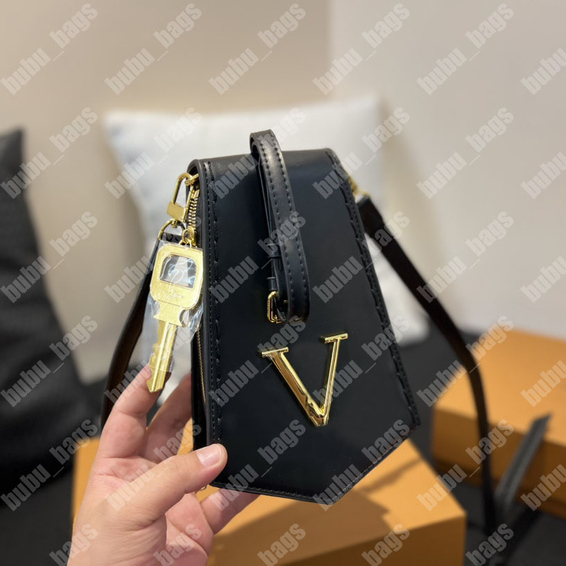 

Fashion Messenger Bag Womens Men Designer Leather Shoulder Bags Classic Old Flower Letter Handbags Tote Bag Luxury Key Buckle Crossbady, L1(with box)
