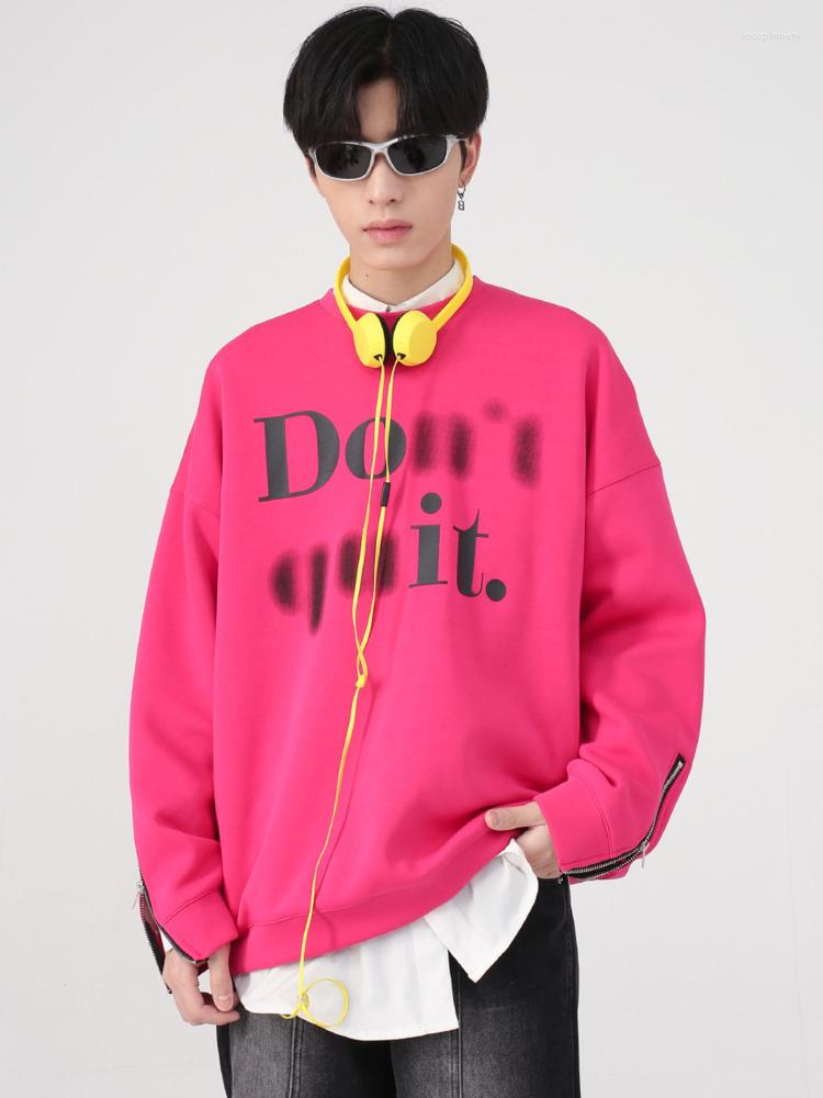 

Men's Hoodies SYUHGFA Men's Wear 2022 Autumn Round Collar Harajuku Letter Print Sweatshirt Fashion Loose Korean Couple Sweatshirts, Green