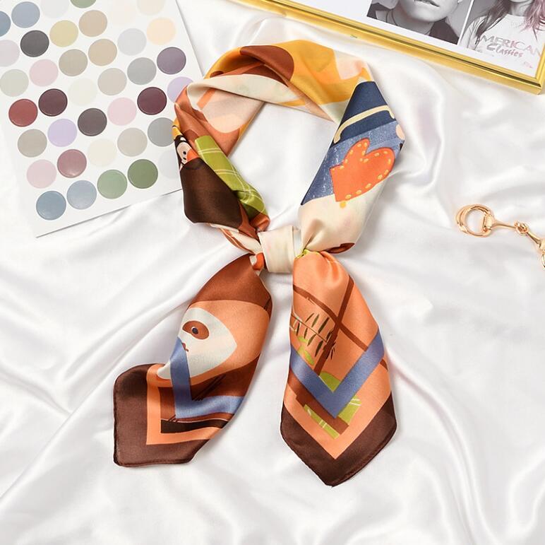 

Scarves Yishine 2022 Charming Daily Life Prints Square Scarf Women Bandana Hairband Lady Head Wraps Female Shawl Fashion Neckerchief
