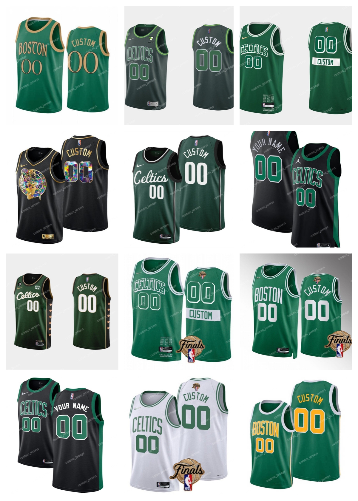 

75th Custom Boston''Celtics''Any Name Jayson 0 Tatum Al 42 Horford Jaylen 7 Brown Marcus 43 Jackson 11 Irving 12 Williams 36 Smart''NBA''Basketball Jerseys