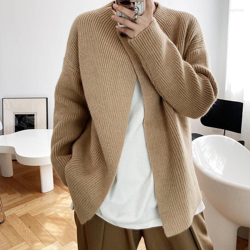 

Women's Knits Elegant Bevel Buttons Cardigans Comfortable Sweater Female Designer Knitted Jacket Lady Knitting Jumpers Autumn Winter, Beige