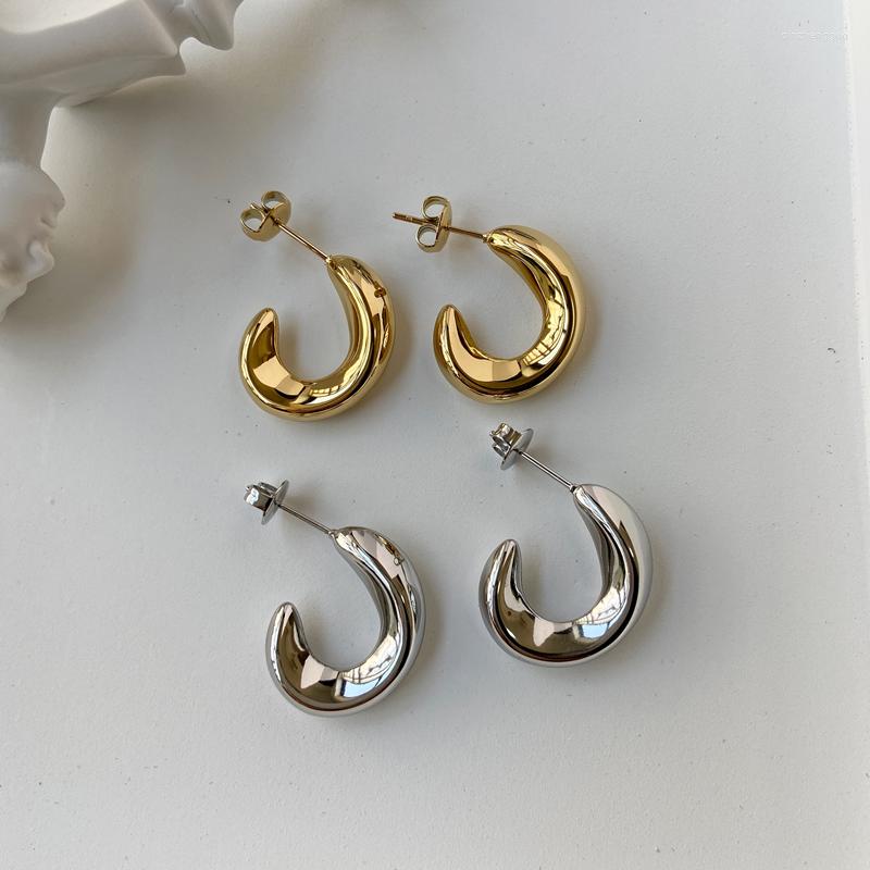 

Hoop Earrings Joolim Cute High End Gold Filled Stainless Steel Earring Costume Jewelry