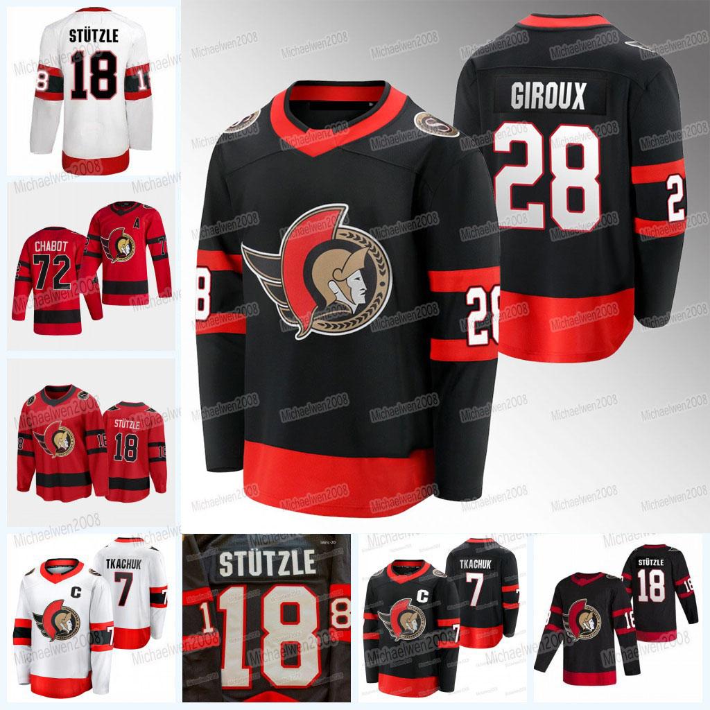 

28 Claude Giroux Ottawa Jersey Senators Alex DeBrincat Tim Stutzle Brady Tkachuk Thomas Chabot Cam Talbot Nikita Zaitsev Travis Hamonic Alex, Youth