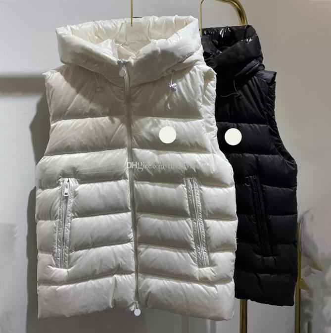 

Luxury fashion design men's vest, men's down vest warm coat winter jacket with women's vest French hat designer embroidered chest coat