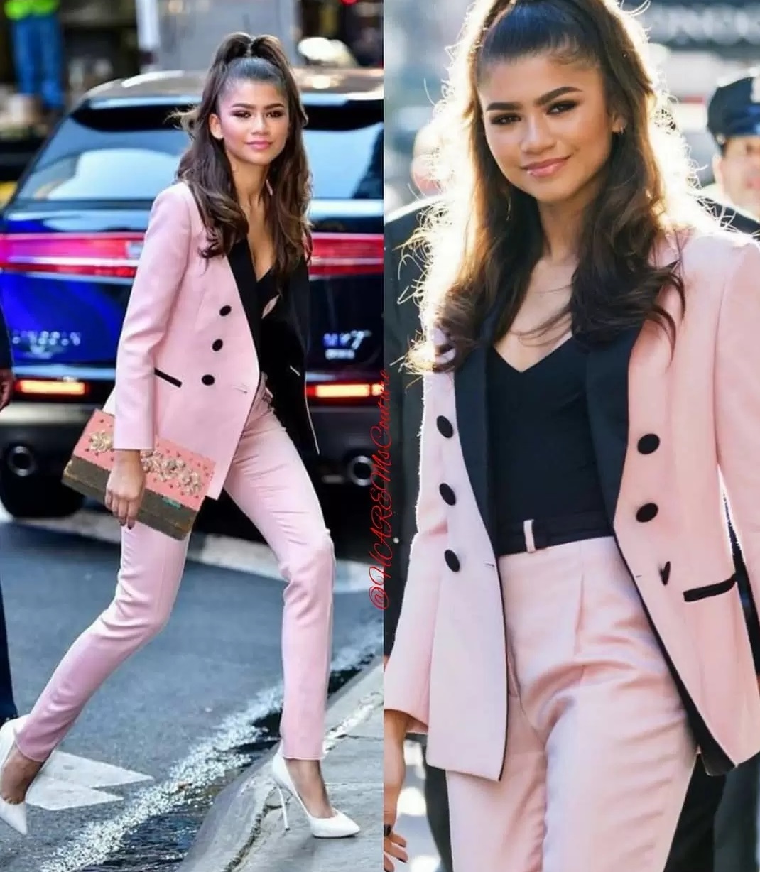 

Light Pink Mother Of The Bride Pant Suits Women Business Suits Black Peaked Lapel Tuxedo Blazer For Wedding Jacket Pants