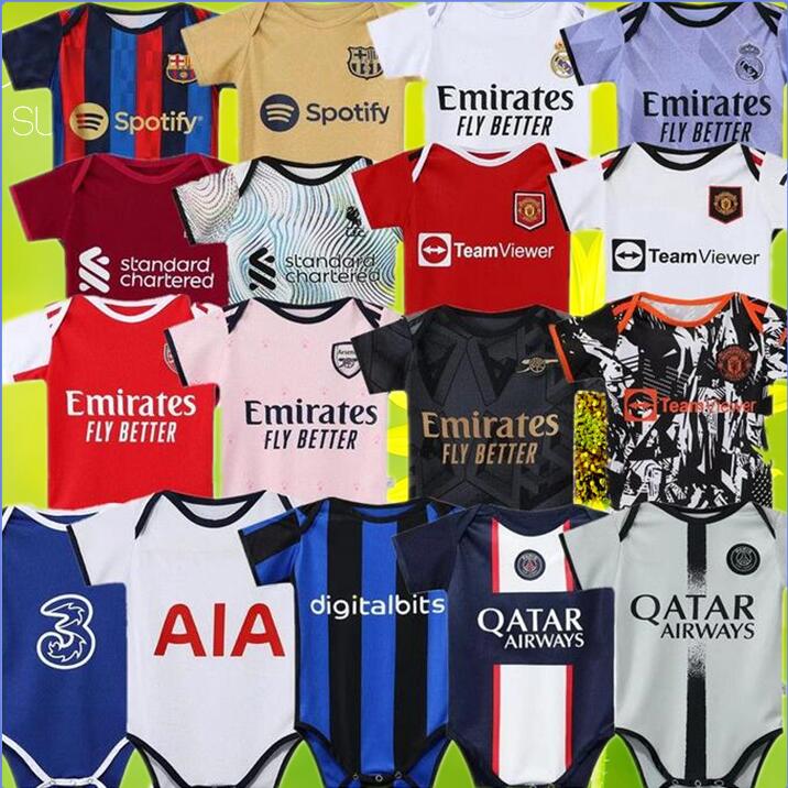 

2022 Baby Soccer Jersey 22 23 Barcelona Home Football Kids Kit 9-18 Months Shirt, 13