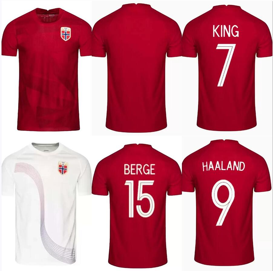 

2022 Norwaies Haaland Soccer Jerseys home away 22 23 noruega ODEGAARD Berge King SORLOTH Noreg national team Football shirt Norge Men Kits