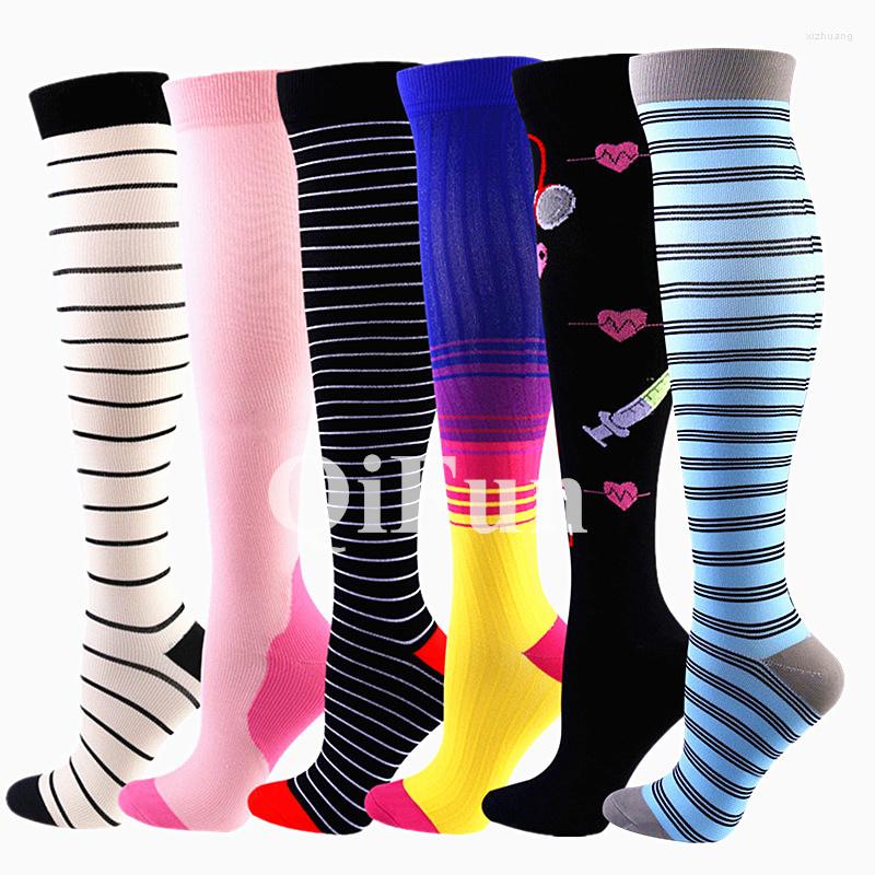 

Men's Socks Compression Men Women Knee High 20-30 Mmhg Varicose Veins Edema Diabetes Pregnancy Nursing Stockings, Wys001-24