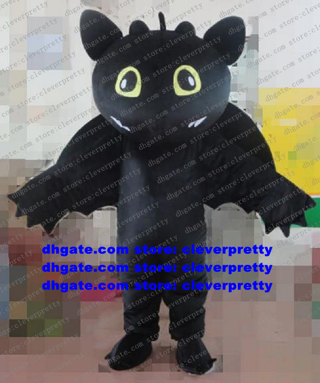 

Night Fury Bat BugBat Mascot Costume Adult Cartoon Character Outfit Fancy Dress Suit Ambulatory Walking Hotel Pub zz7497, As in photos