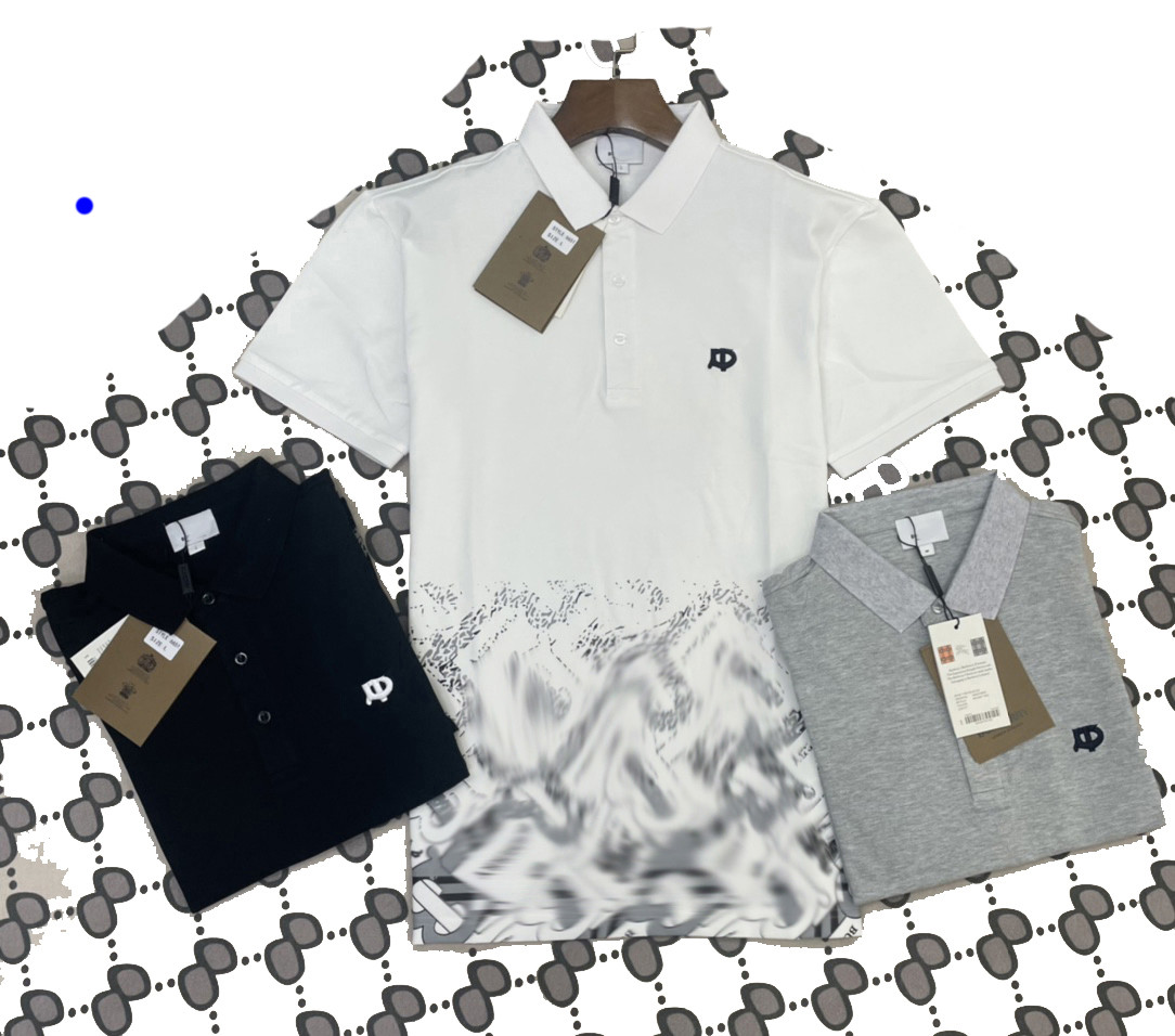

Brand Designer BB R T shirt and Polo Shirt Short sleeve T-shirt 2022 summer new men's poio fashion casual middle-age#01, White