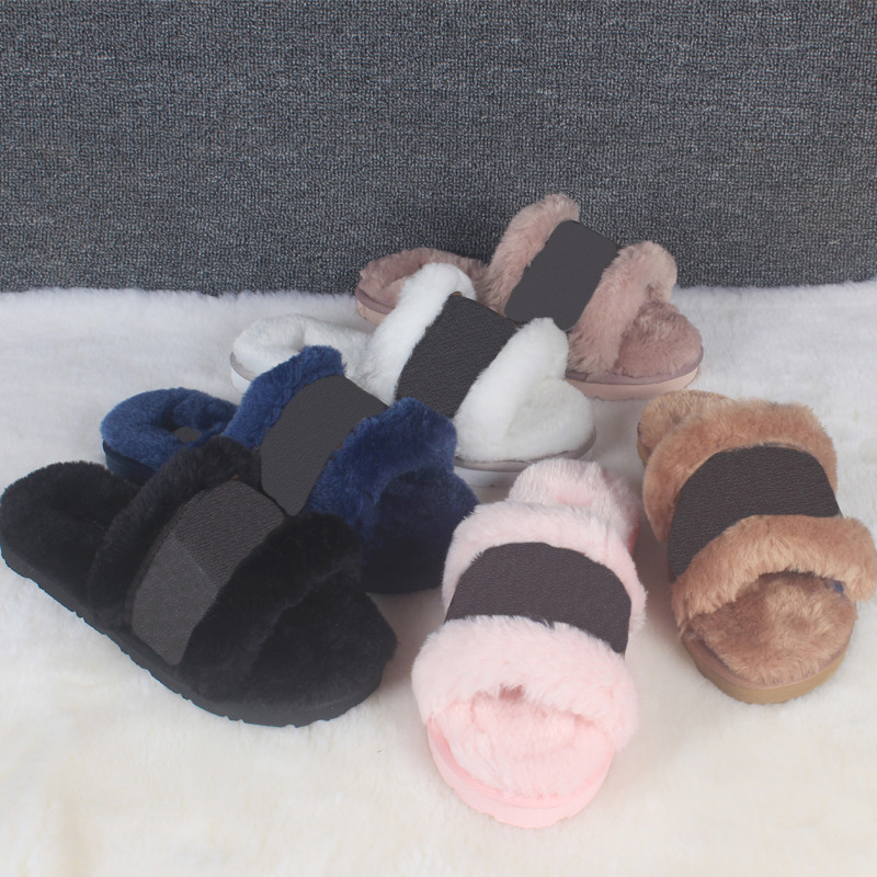 

Luxury Womens Slippers Slide Designer Sandals Fashion Women Autumn Winter Warm Plush Leisure Indoor Non-Slip Slipper Lady Printing Shoes Ladies Sandal, #6 with logo