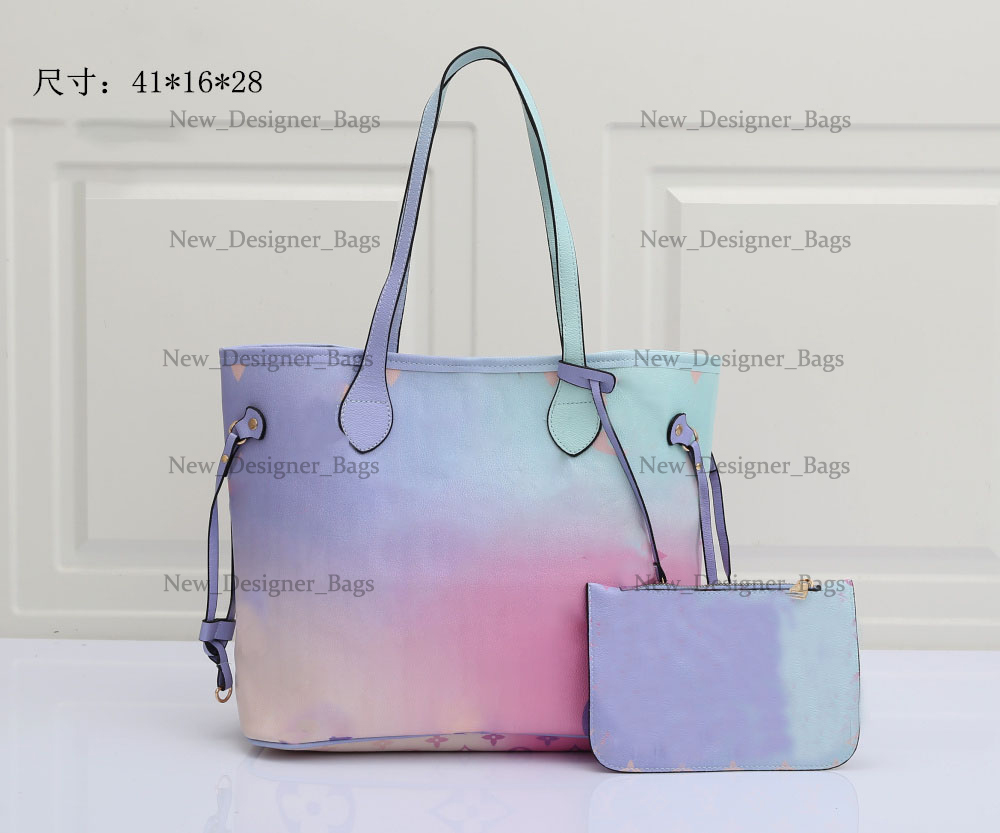 

Sunrise Pastel Onthego Totes Bag Colorful Womens Designer Shoulder Handbag Purse On The Go 2022 SPRING IN THE CITY COLLECTION Pink Coated Canvas Cross Body Wallet