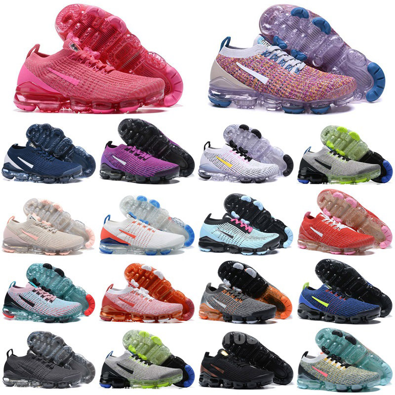 

2019 Vapores 3.0 USA Mens Be True Oreo Casual Shoes Fly 2.0 Knit iron Grey Blue Red Chaussures Designer Sneakers Trainers Maxes size 36-45, Color 17