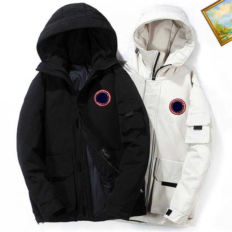 

down jacket winter new style couple white duck down men's thickened leisure business short coat, 002