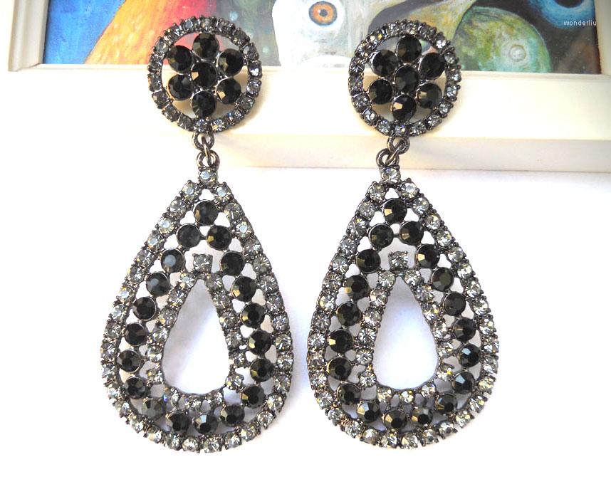 

Dangle Earrings Fashion Jewelry Vintage Rhinestone Exaggeration Big Water Drop Stud