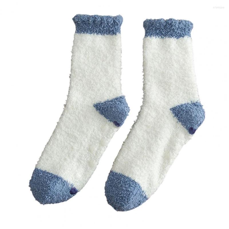 

Men's Socks Unisex Sweat-Wicking Sleep Breathable Warm Trendy Autumn Winter Striped Print Floor, Blue