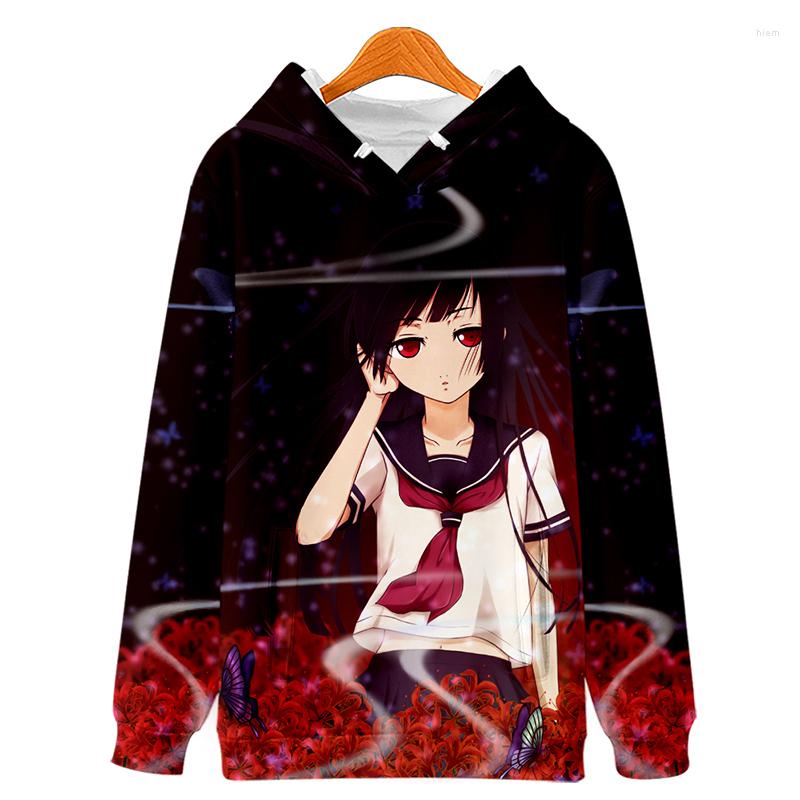 

Men's Hoodies Men Women Anime Hoodie Hell Girl Sweatshirt Teenager Adult Kids Pullover Hooded Long Sleeve Autumn Winter Streetwear Clothes, 3d