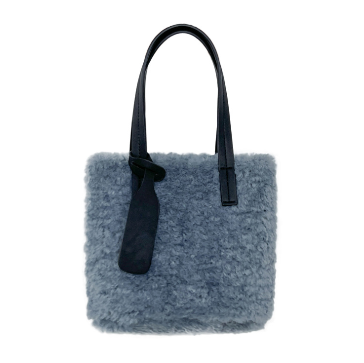 

Western Style Lamb Wool Bag 2022 New Autumn And Winter Trendy Plush Simple Handbag All-match Women Popular Shoulder Underarm Bag