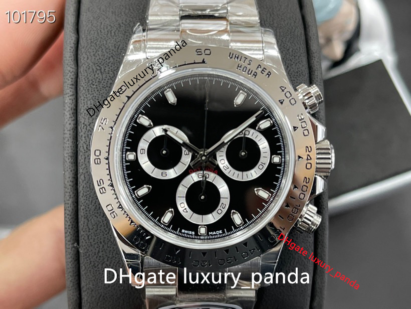 

Fashion men's watches ultra-thin 12.4mm automatic mechanical watch 40mm ETA7750 timing cell 904L sapphire ceramic luminous waterproof watch