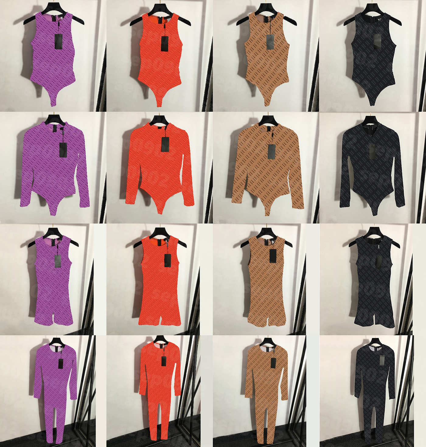 

Designer Letter Print Outfit Women Summer Yoga Outfits Long Sleeve Jumpsuits Luxury Swimwear Bikinis Set