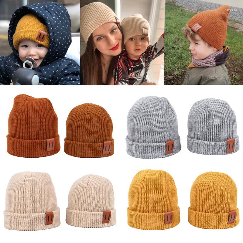 

Berets Baby Hat Cap Kids Winter Hats Solid Warm Bonnet Enfant Toddler Beanie For Boys, Black-child