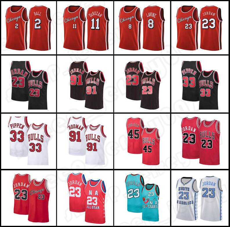 

Basketball Jerseys DeMar 11 Chicagos DeRozan 45 23 Michael Scottie 33 Pippen Dennis 91 Rodman Bull jersey Lonzo 2 Ball Zach 8 LaVine Derrick''Nba''Shirt, Mens jersey