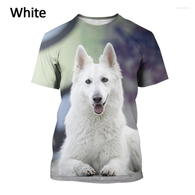

Men's T Shirts Shepherd Dog 3D Pattern Printed T-shirt Casual Short-sleeved XS-5XL, Gray