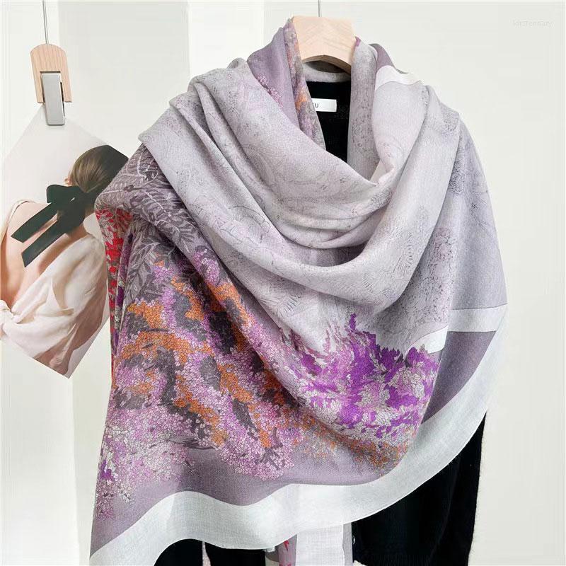 

Scarves Women's Elegant Cashmere Scarf Wraps 2022 Ladies Winter Lightweight Warm Echarpe Shawl 200x100cm