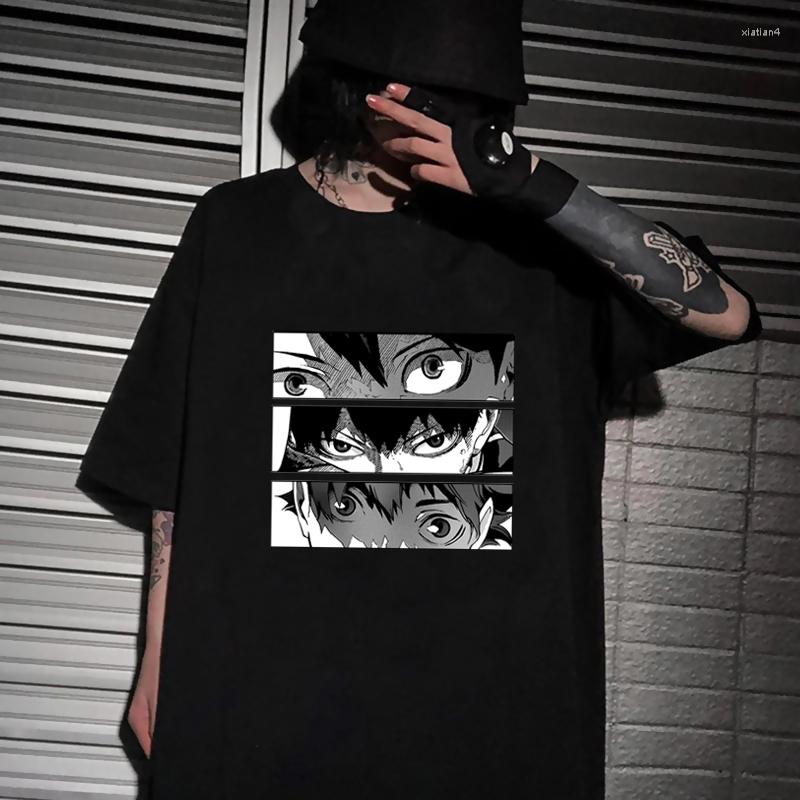 

Men's T Shirts Oya Haikyuu Harajuku T-shirt Men Japanese Kuroo Anime Graphic Tshirt Bokuto Manga Shoyo Volleyball Creative Shirt Male, 555kkk