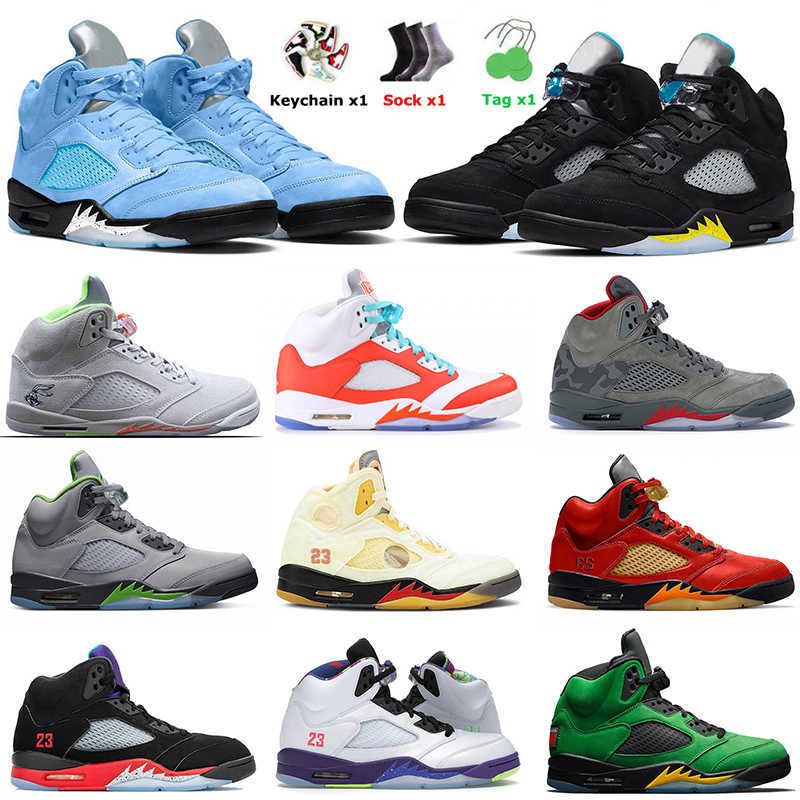 

2022 Mens 5s Basketball Shoes Jumpman 5 Trainers University Blue Raging Bull Mars for Her Racer Blue Bluebird Sail Jorda 5 White Off S91L, A#35 40-47
