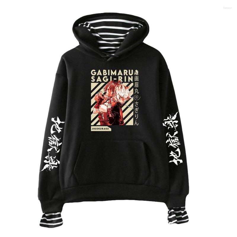 

Men's Hoodies Hell's Paradise Anime Fake Two Pieces Men Women Autumn Sweatshirts Harajuku Streetwear Hoodie Boys Casual Coats, Wp08978-gray