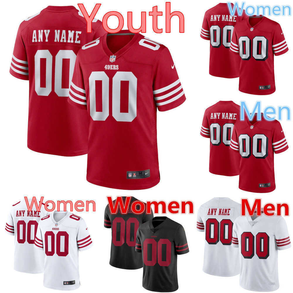 

custom Football Jerseys men San Francisco''49ers''5 Trey Lance 85 George Kittle 97 Nick Bosa 99 Javon Kinlaw 44 Kyle Juszczyk 42 Ronnie Lott, Color