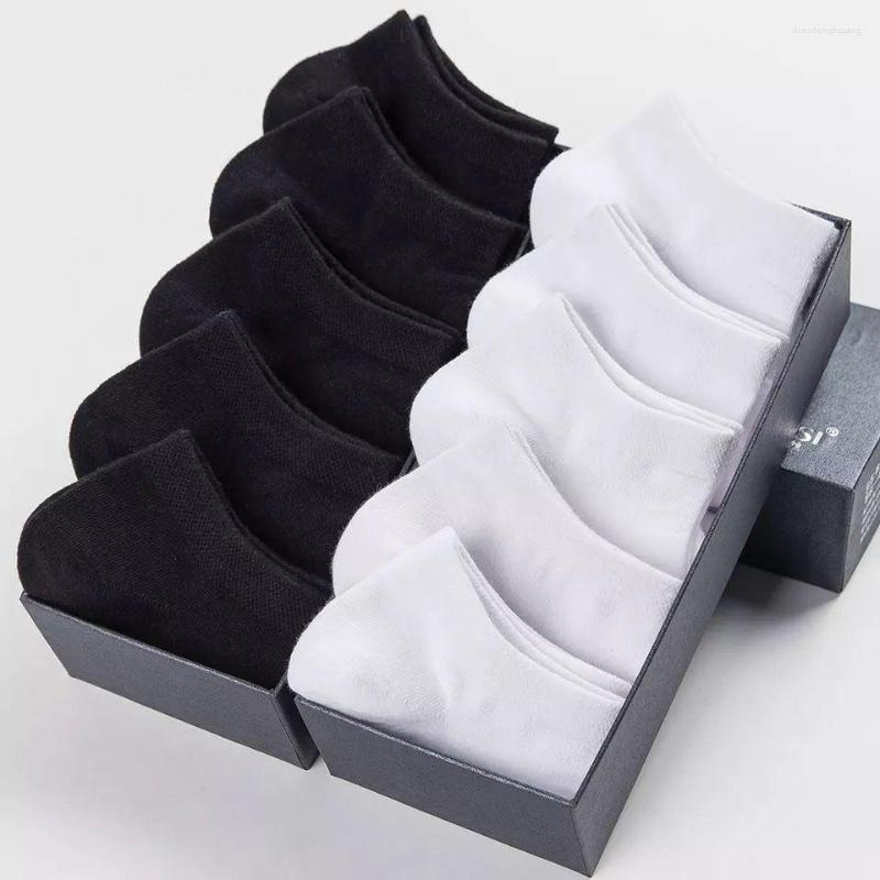 

Men's Socks 20pcs Cotton Deodorant And Sweat Absorbent Breathable Low Cut Out Boot Suitable For Men Women, 10 pairs white